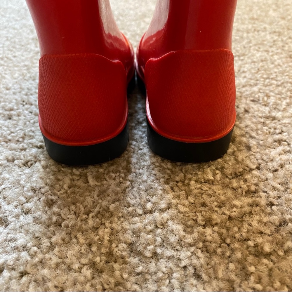 Red Rain Boots - Picture 4 of 7